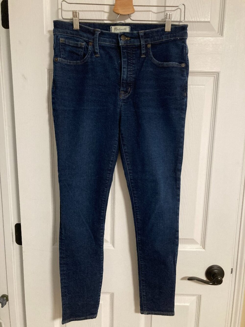 Madewell 9" Mid-Rise Skinny Jeans Dark Wash Size 30